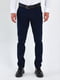 Классические темно-синие брюки с карманами | 6729260 | фото 3