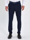 Классические темно-синие брюки с карманами | 6729261 | фото 3