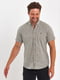Рубашка оливкового цвета с короткими рукавами и логотипом бренда | 6729302 | фото 6