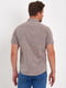 Рубашка бежевого цвета с короткими рукавами и логотипом бренда | 6729303 | фото 4