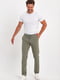 Повсякденні штани оливкового кольору зі шнурівкою | 6729318 | фото 2