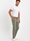 Повседневные брюки оливкового цвета с шнуровкой | 6729318 | фото 3
