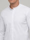Белая рубашка с воротником-стойкой | 6729366 | фото 2