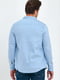 Голубая классическая рубашка на кнопках | 6729428 | фото 4