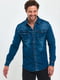 Синя джинсова сорочка з кишенями | 6729457 | фото 3