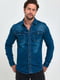 Синя джинсова сорочка з кишенями | 6729457 | фото 4