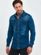 Синя джинсова сорочка з кишенями | 6729457 | фото 5