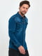 Синя джинсова сорочка з кишенями | 6729457 | фото 6