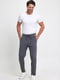 Трикотажные повседневые брюки антрацитового цвета | 6729573 | фото 2