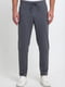 Трикотажные повседневые брюки антрацитового цвета | 6729573 | фото 3