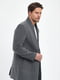 Пальто-піджак світло-сірого кольору з лацканами | 6729628 | фото 3