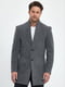 Пальто-піджак світло-сірого кольору з лацканами | 6729628 | фото 4