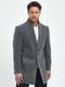 Пальто-піджак світло-сірого кольору з лацканами | 6729628 | фото 6