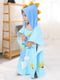 Дитячий рушник- пончо Lovely Svi з капюшоном блакитного кольору (60х60 см) | 6730742 | фото 2