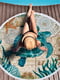 Пляжний різнокольоровий махровий рушник з бахромою та принтом “Тропічний рай” (150 см)  | 6730746 | фото 4