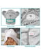 Дитячий рушник з капюшоном сірий з принтом “Ведмедик” (70х100 см) | 6730751 | фото 3