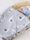Плетений дитячий плед Lovely Svi сірий з принтом “Лама” (80 х 100 см)  | 6730773 | фото 3