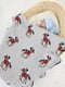 Плетений дитячий плед Lovely Svi сірий з принтом “Коник” (80 х 100 см)  | 6730775 | фото 3