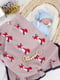 Плетений дитячий плед Lovely Svi пудрового кольору з принтом “FOX” (80 х 100 см) | 6730779 | фото 3