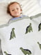 Плетений дитячий плед Lovely Svi сірий з принтом “Дракончики” (80х100 см)  | 6730780 | фото 2