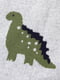 Плетений дитячий плед Lovely Svi сірий з принтом “Дракончики” (80х100 см)  | 6730780 | фото 4