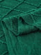 Плетений плед - покривало Lovely Svi з бахромою зеленого кольору в ромб (127x152 + 15 см) | 6730786 | фото 2
