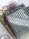 Плетений плед - покривало Lovely Svi сірого кольору з бахромою (127x152 + 15 см) | 6730789 | фото 2