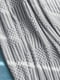 Плетений плед - покривало Lovely Svi сірого кольору з бахромою (127x152 + 15 см) | 6730789 | фото 3