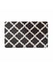 Антиковзаючий водонепроникний кухонний килимок з ефектом пам'яті чорного кольору в ромби (44x119x 1 см) | 6730815