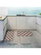 Антиковзаючий водонепронекний кухонний килимок з ефектом пам'яті коричневий в ромби (44x74 x 1 см) | 6730816 | фото 3