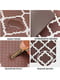 Антиковзаючий водонепронекний кухонний килимок з ефектом пам'яті коричневий в ромби (44x74 x 1 см) | 6730816 | фото 5