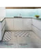 Антиковзаючий водонепроникний кухонний килимок з ефектом пам'яті сірого кольору (44x74 x1 см)  | 6730817 | фото 3