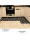 Антиковзаючий водонепронекний кухонний килимок чорні в ромби (44x119x 1 см)  | 6730818 | фото 5