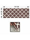 Антиковзаючий водонепроникний кухонний килимок з ефектом пам'яті коричневого кольору в ромби (44x119x 1 см) | 6730819 | фото 3