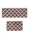 Набір кухонних килимків (2 шт., 44x74 x1 см та 44 x119 x1см)  | 6730822