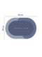 Інноваційний суперпоглинаючий килимок для ванної синього кольору з текстовим принтом (50х80 см) | 6730851 | фото 2