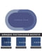 Інноваційний суперпоглинаючий килимок для ванної синього кольору з текстовим принтом (50х80 см) | 6730851 | фото 4