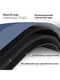 Інноваційний суперпоглинаючий килимок для ванної синього кольору з текстовим принтом (50х80 см) | 6730851 | фото 5