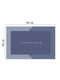 Інноваційний суперпоглинаючий килимок для ванної синій з текстовим принтом (50х80 см) | 6730852 | фото 2