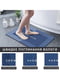 Інноваційний суперпоглинаючий килимок для ванної синій з текстовим принтом (50х80 см) | 6730852 | фото 4