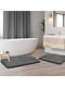 Набір антиковзаючих килимків для ванної з ефектом пам'яті (2 шт., 50 х 80 см та 40 х 60 см)  | 6730865