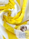Рушник XXL біло-жовтий у смужку (90 х180 см) | 6730878 | фото 4