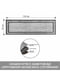 Антиковзаючий водонепронекний кухонний килимок і з ефектом пам'яті сірі з окантовкою ( 44x150x 1 см)  | 6730898 | фото 3