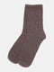 Високі коричневі шкарпетки з м'якого трикотажу | 6735379 | фото 2