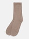 Высокие светло-коричневые носки из мягкого трикотажа | 6735380 | фото 2