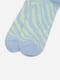 Высокие носки из мягкого трикотажа голубого цвета в узор | 6735382 | фото 3
