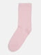 Високі рожеві шкарпетки із м'якого трикотажу | 6735383 | фото 2