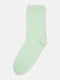 Високі салатові шкарпетки із м'якого трикотажу | 6735385 | фото 2