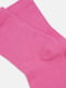 Высокие ярко-розовые носки из мягкого трикотажа | 6735386 | фото 3