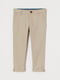 Бежеві штани з регульованою талією на резинці | 6735410